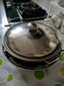 荣事达（Royalstar）不锈钢酒精炉圆形火锅炉家用固体酒精锅干锅小火锅专用锅户外便携 干锅带盖+酒精炉 22cm 实拍图