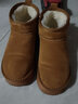 森馬（Senma）时尚休闲百搭套脚短筒雪地靴加绒保暖女靴723438413 驼色 35码 实拍图