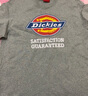 dickieslogo印花短袖T恤情侣款圆领休闲男装T恤 DK007088 中羽灰 M  实拍图