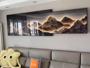 俏董婆现代轻奢客厅沙发背景墙装饰画2025新款叠加画极简高级感挂画 01款-背有靠山 总长150【晶瓷+铝合金框】 实拍图