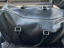 斐格男士旅行包手提真皮旅行袋大容量行李包出差运动健身包单肩包男包 黑色标准版(独立鞋位设计) 实拍图