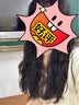 茵曼（INMAN）法式U领莱赛尔女装连衣裙立体花苞袖系带收腰2025夏新品长裙 梨花杏 M 实拍图