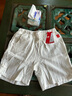 浪莎亚麻五分裤男士薄款沙滩裤夏季中国风大裤衩宽松新款棉麻运动短裤 白色 XL 120-135斤 实拍图