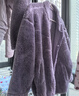 美标商场同款加厚保暖珊瑚绒睡衣套装女秋冬法兰绒外穿本命年红家居服 灰紫 2XL (175/96A) 实拍图
