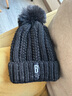 安妮莎帽子女冬季加绒毛线帽韩版青年甜美可爱女士秋冬针织帽百搭保暖 成人款-黑色 只有帽子，没有围脖（加绒加厚有弹力） 实拍图