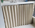 璞浴厨房窗帘免打孔防水防油烟遮挡帘卫生间小窗户短窗帘厕所挂帘折叠 暖米色 帘+杆【隐形收纳】 适合0.8-1.0m墙距【帘1.3m宽*1m 实拍图