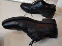 奥康（Aokang）商务男士皮鞋男布洛克男鞋系带低帮鞋193211020 黑色40码 实拍图
