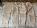 巴布豆儿童保暖内衣套装加绒加厚男童秋衣秋裤全棉女童宝宝秋冬装 3层夹棉加绒 男款 4025 米杏条纹 140 cm参考身高135-145 实拍图