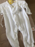 贝瑞加（Babyprints）新生儿连体衣2件婴儿纯棉衣服初生宝宝内衣长袖薄款爬服 白蓝59 实拍图