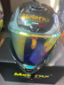 摩雷士（MOTORAX）全盔头盔冬季保暖大尾翼男女摩托车四季个性酷赛跑机车招财猫R50S GADA黑金【透明片+送彩片】 XL【建议60-61CM】 实拍图