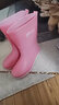 马尼亚袋鼠（MANIYADAISHU）女款雨鞋厨房防滑中筒夏季水靴软底轻便女士水鞋洗车干活短筒胶鞋 粉色 36 不加绒（标准） 实拍图