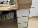 木匠印记电脑桌带书架家用现代简约台式电脑桌办公书桌学生写字桌学习桌子 橡木色 120cm 实拍图