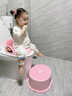 ONLYOU BABY儿童马桶圈大号坐便器男孩女宝宝专用坐垫婴儿便盆梯小孩厕所辅助 维尔粉-硅胶软垫马桶圈+踩脚凳 【免安装】全包胶靠背（送挂钩） 实拍图
