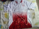 李宁（LI-NING）羽毛球服套装成人专业比赛运动服速干短袖圆领训练排汗团购印字 男子/白色上衣/黑色短裤 套装 2XL 实拍图