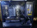 升技E8白色 黑色多网孔手提机箱（支持MATX/ITX主板/玻璃侧透/独立电源仓/防尘网/支持三风扇显卡）  深空黑 实拍图