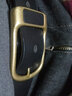牛当家男士皮带针扣铜头纯皮真皮腰带头层牛皮时尚休闲裤带男士礼物 宽款3.8CM3095黑色 110cm 33-34码/腰围2.6-2.7尺 实拍图