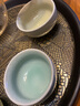 祥业茶杯陶瓷品茗杯主人杯汝窑单杯子茶盏日式功夫茶具礼盒装家用定制 定青瓷罗汉杯（4杯礼盒装） 实拍图