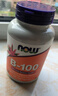 诺奥（NOW）维生素B100胶囊100mg高含量含叶酸烟酸11种复合配方100粒美国进口 实拍图