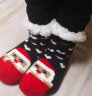 北虞袜子袜子袜子防滑儿童加绒地板袜中筒袜保暖地毯袜圣诞袜新年袜 小爱心  L码（脚底16cm建议3-6岁左右） 晒单实拍图
