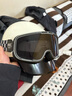 AMZ护目镜摩托车眼镜复古风镜四分之三盔男女通用机车骑行全盔防护镜 摩天灰茶色（茶色+透明镜片） 实拍图