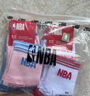 NBA袜子女士中筒休闲运动袜四季弹性袜口吸汗透气亲肤精梳棉袜5双 实拍图
