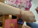 央创时尚【中国黄金授权】朱砂手串手链女生日礼物送女朋友老婆锦鲤平安扣 实拍图