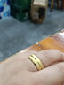 飒雅 金砂戒指男潮流食指单身欧美镀K金男戒小众男士指环时尚饰品戒子 22号 【金色】 实拍图