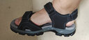 骆驼（CAMEL）魔术贴沙滩户外徒步登山男士休闲凉鞋 GE12220536 黑色 42 实拍图