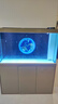 森森（SUNSUN）鱼缸水族箱含鱼缸过滤器灯大型金鱼缸 宝马灰 时尚款1.2米长34.6cm宽底滤 带棉+滤材 实拍图