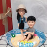 唯美印记软陶人偶定制真人公仔DIY泥人蜡像照片泥塑手办定制3D真人 只做头部 实拍图