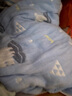 禾声中大童纱布睡袋1-3-6岁春夏3层春秋6层宝宝婴儿童防踢被子6-12岁 蓝冰熊【六层纱布，15-25度用】 165cm【适合身高140-165cm】 实拍图
