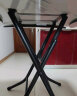 非洲鹰（feizhouying）折叠方圆桌子简易折叠餐桌麻将桌折叠饭桌大圆桌家用折叠桌 棕色1.37米【加粗黑腿】 实拍图
