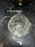 美杜（Meidu） 玻璃茶水分离杯过滤花茶杯耐热玻璃三件套水杯子泡茶杯办公室 观山茶杯竹盖【500ml】白把 500ml 实拍图