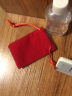 鱼雁兔红色加厚绒布袋束口布袋首饰袋文玩袋子礼品包装袋印章手机收纳袋 红色7*9厘米1个 实拍图