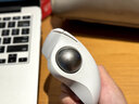 宜丽客（ELECOM）轨迹球鼠标蓝牙无线办公鼠标设计PS人体工学3D专业绘图CAD 白色蓝牙【进阶高性能轴承款】 实拍图