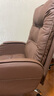 英斯迪尔（INSDEA）家用老板椅舒适久坐办公椅电脑椅可躺靠背椅书房书桌商务沙发座椅 咖色-纳米皮【高弹海绵】 铝合金脚 实拍图