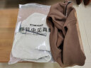 罗蒙（ROMON）含绵羊毛半拉链加绒加厚卫衣男士秋冬保暖休闲t恤男立领打底外套 【两件装】米色+咖色 175/XL码 实拍图