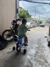 鑫旺彤自行车儿童3-6-10岁单车男女童轻便脚踏车辅助轮5岁女孩车公主车 蓝色【加宽加大坦克轮】 12寸 适合身高80-105cm 实拍图