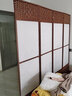 屏风隔断客厅2025新款新中式入户门遮挡风水可移动折叠卧室办公室 单面图案送底座（加厚加粗） 1.8米高4扇一组2米宽 实拍图
