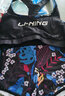 李宁（LI-NING）泳衣女分体三件套沙滩度假防晒罩衫遮肚显瘦温泉泳装727 黑蓝XL 实拍图