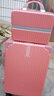 袋鼠 行李箱女高颜值子母行李箱化妆箱大容量行李箱女学生韩版拉杆箱 子母箱拉链款【玫瑰金】 24【贴纸+可坐人】 实拍图