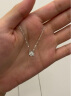 谢瑞麟（TSL）18K金钻石项链女牛角镶爪轻奢白金吊坠套链生日礼物BC515 钻石共1颗，约8分 实拍图