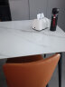 林氏家居岩板餐桌家用现代客厅餐桌小户型饭桌子简约方餐桌椅组合LS663 黑白|1.4米餐桌+LS808S3-B餐椅*6 实拍图