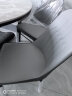 晨巢 岩板餐桌 实木餐桌椅组合现代简约可伸缩折叠吃饭桌子餐厅家具 黑灰框架亮光意大利灰-101皮椅款 1.35米一桌八椅 实拍图