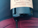 拉维尼巴贝拉Barbera干红葡萄酒意大利DOCG级阿斯蒂玫瑰庄原瓶进口红酒 单支装*750ML 实拍图