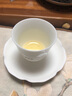 兮元记 羊脂玉白瓷花瓣杯垫品茗杯防烫隔热杯托茶垫陶瓷茶具茶道配件 实拍图