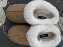 他她（TATA）雪地靴2025冬厚底毛绒靴保暖低帮棉鞋加绒毛毛鞋WDX17DM5 土黄/米白（半绒半毛） 38 实拍图