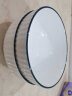 传旗釉下彩陶瓷大碗7.5英寸2只装简约白瓷汤盆吃面碗汤碗饭碗 霜华 实拍图
