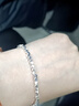 中国黄金（CHINA GOLD）999足银手链女碎银几两手链转运珠手串七夕情人节礼物送女友老婆 碎银几两手链约6.5g【玫瑰礼盒】 实拍图