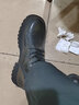 达芙妮马丁靴女厚底新款高跟女靴英伦风短靴皮靴休闲女鞋 黑色加绒 40 实拍图
